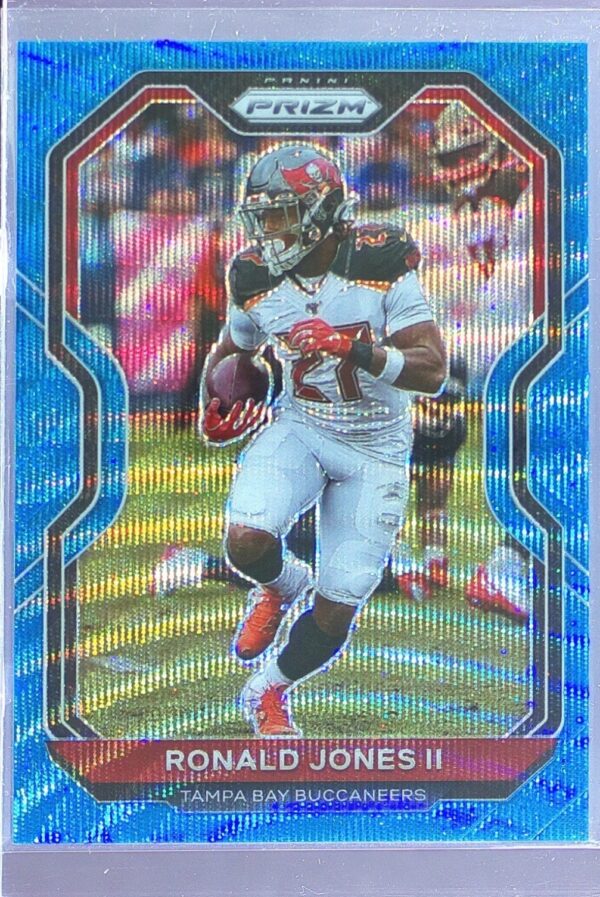 2020 Prizm Ronald Jones II Prizm Blue Wave /199 #257 Buccaneers