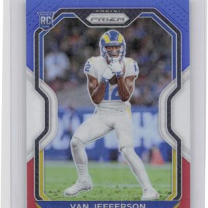 2020 Prizm Van Jefferson Prizm Red White and Blue #377 Rams