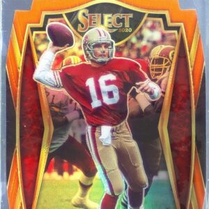 2020 Select Joe Montana Orange Prizm Die Cut #118 49ers