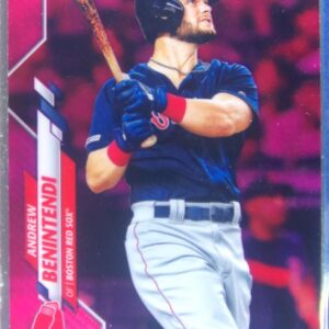 2020 Topps Chrome Andrew Benintendi Pink Refractor #57 Sox