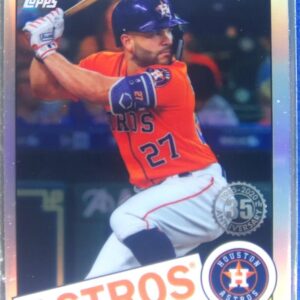 2020 Topps Chrome Jose Altuve #85TC-19 Astros 1985 Topps Baseball 35th Anniversa