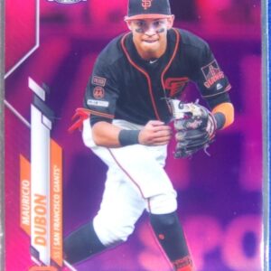 2020 Topps Chrome Mauricio Dubon Pink Refractor #168 Giants