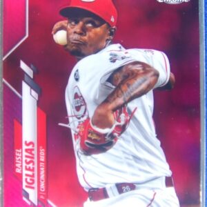 2020 Topps Chrome Raisel Iglesias Pink Refractor #175 Reds