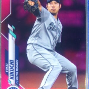 2020 Topps Chrome Yusei Kikuchi Pink Refractor #48 Mariners
