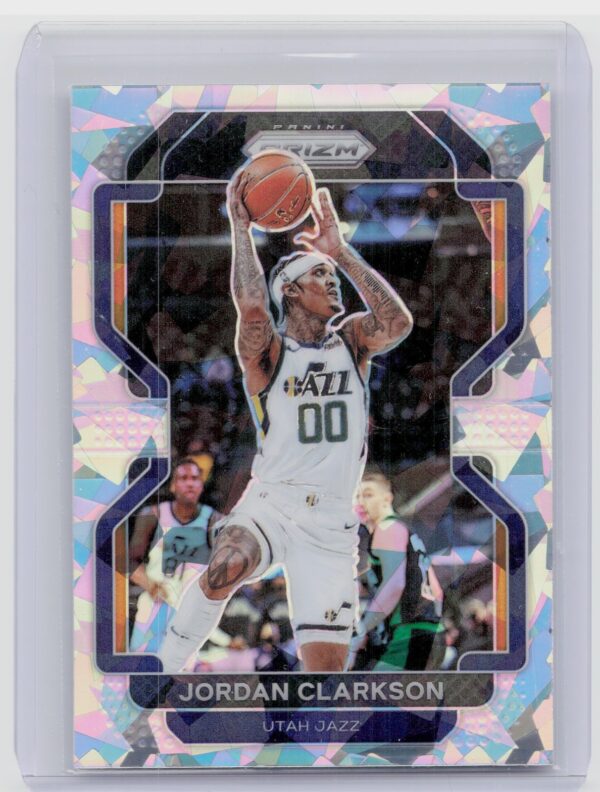 2021-22 Panini Prizm Jordan Clarkson Ice #127 Jazz