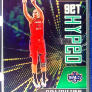 2021-22 Panini Prizm WNBA Elena Delle Donne #13 Mystics Get Hyped Prizms Green