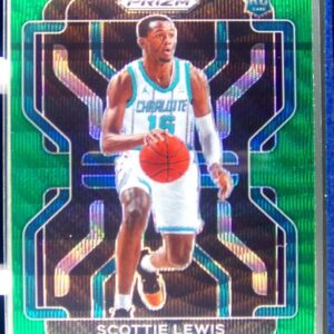 2021-22 Prizm Scottie Lewis Green Wave RC #287 Hornets