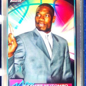 2021-22 Topps Finest Dikembe Mutombo Refractor #55