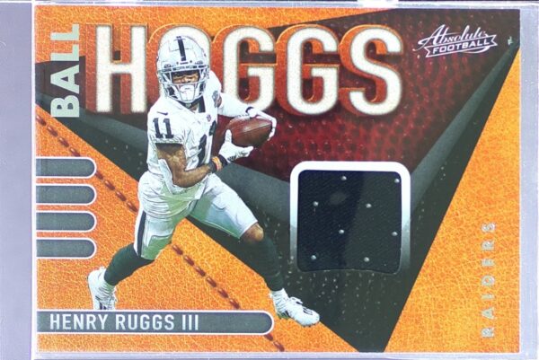 2021 Absolute Henry Ruggs III JSY #BH11 Raiders Ball Hoggs