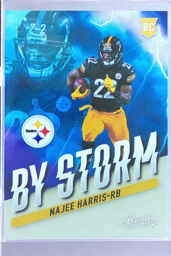 2021 Absolute Najee Harris RC #BST-11 Steelers By Storm