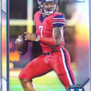 2021 Bowman University Malik Willis Chrome Refractors RC #29 Flames