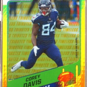 2021 Classics Corey Davis Timeless Tributes Gold /99 #72 Jets