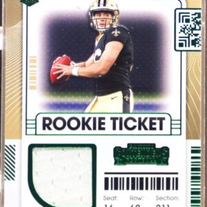 2021 Contenders Ian Book JSY RC #RSV-IBO Saints Rookie Ticket Swatches Variation