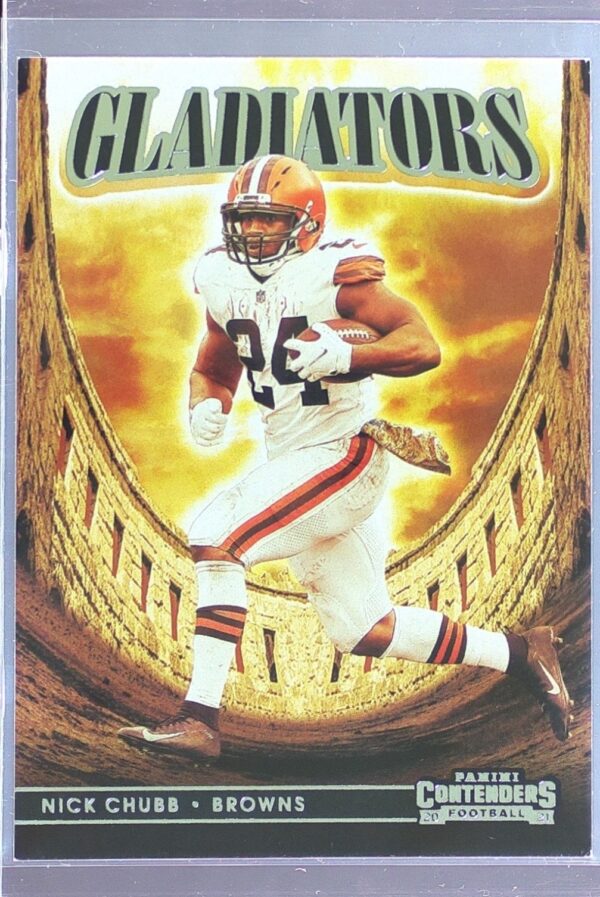 2021 Contenders Nick Chubb #GLD-NCH Browns Gladiators
