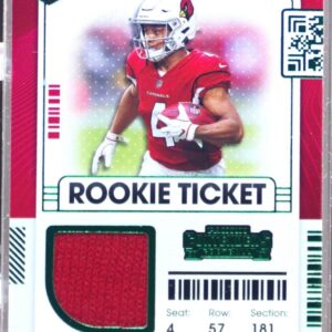 2021 Contenders Rondale Moore RC JSY #RSV-RMO Cardinals Rookie Ticket Swatches V