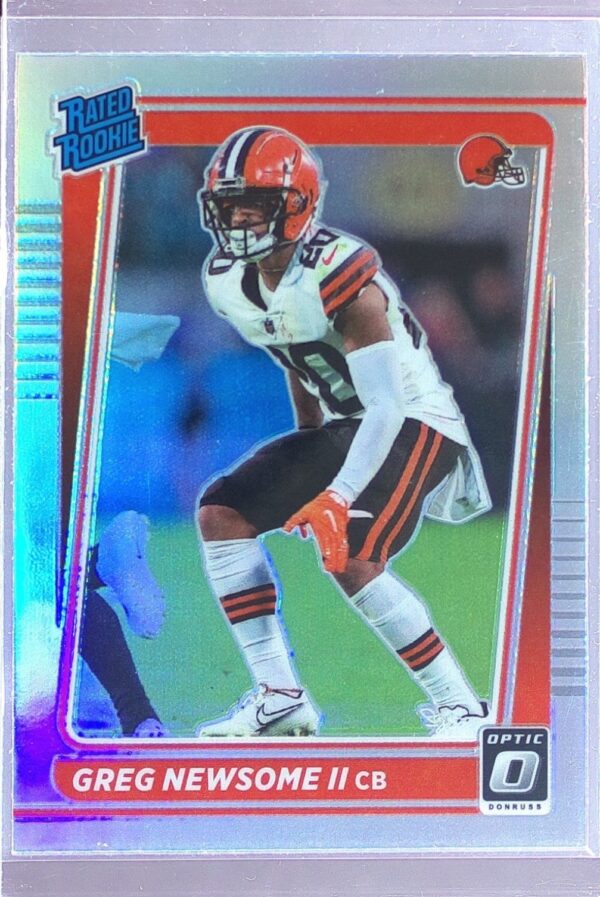 2021 Donruss Optic Greg Newsome II Holo RC #252 Browns
