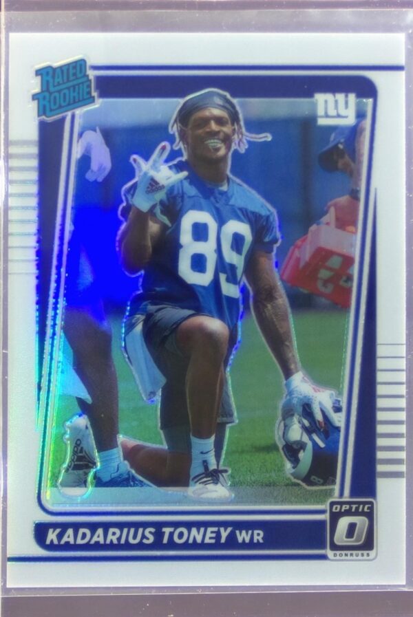 2021 Donruss Optic Kadarius Toney Holo Variation RC #212 Giants