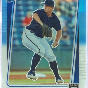 2021 Donruss Optic Tucker Davidson Carolina Blue & White RC #90 Braves