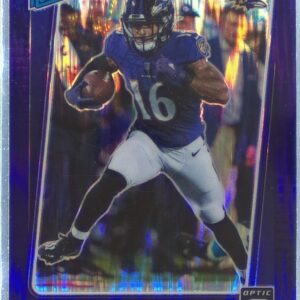 2021 Donruss Optic Tylan Wallace Purple Shock RC #226 Ravens