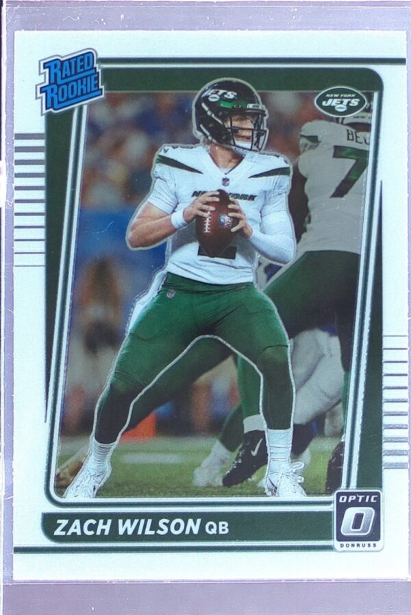 2021 Donruss Optic Zach Wilson RC #202 Jets