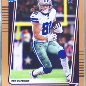 2021 Donruss Simi Fehoko Press Proof Bronze RC #292 Cowboys