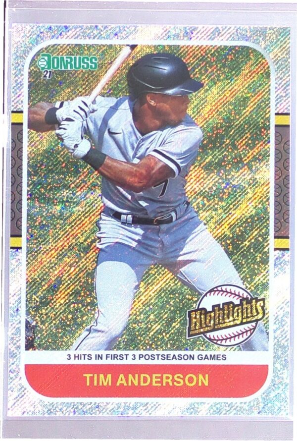 2021 Donruss Tim Anderson #HI7 Sox Highlights Rapture