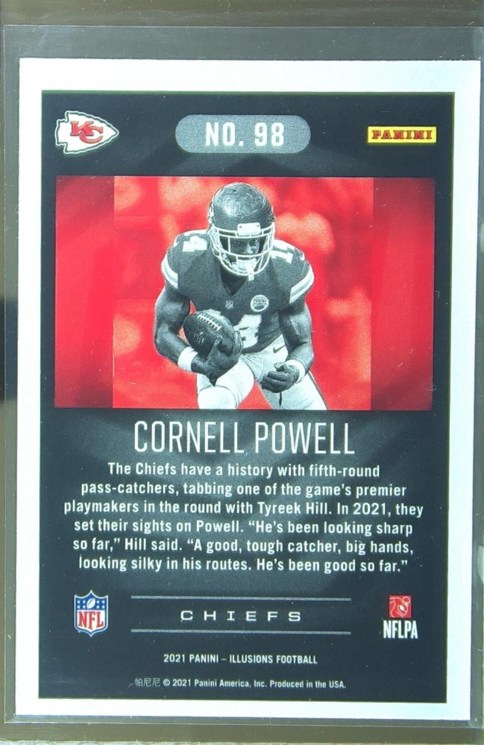2021 Illusions Cornell Powell RC #98 Chiefs - Image 3