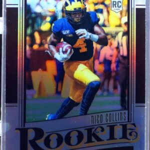 2021 Legacy Nico Collins RC #160 Wolverines Rookies Premium Edition Silver