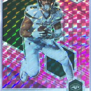 2021 Mosaic Elijah Moore Prizm Camo Pink RC #316 Jets
