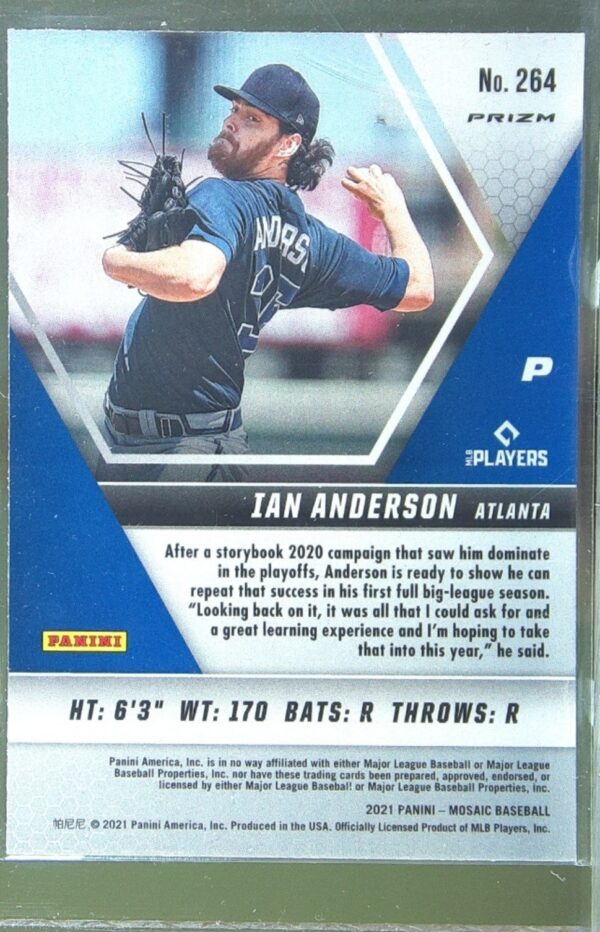 2021 Mosaic Ian Anderson Mosaic #264 Braves - Image 3