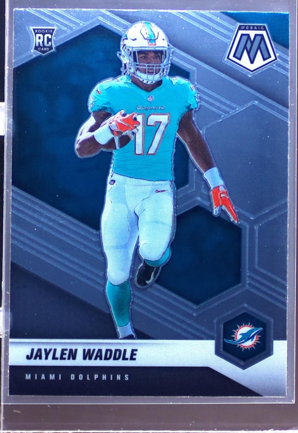 2021 Mosaic Jaylen Waddle RC #308 Dolphins