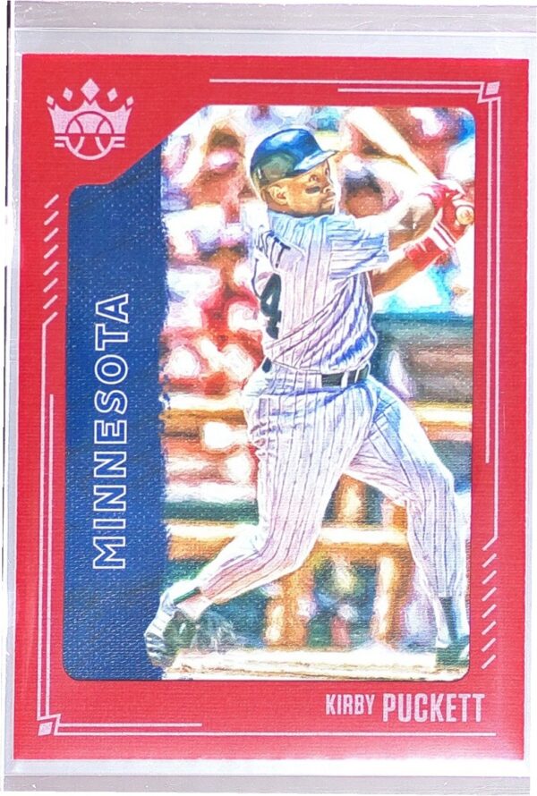 2021 Panini Diamond Kings Kirby Puckett Framed Red #113 Twins