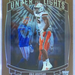2021 Panini Legacy Greg Rousseau /100 RC #UL-GR Under the Lights Bronze