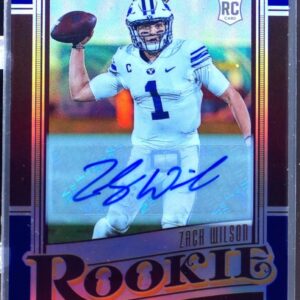 2021 Panini Legacy Zach Wilson Auto /25 RC #143 Cougars Sapphire