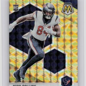 2021 Panini Mosaic Nico Collins Prizm Reactive Yellow #330 Texans