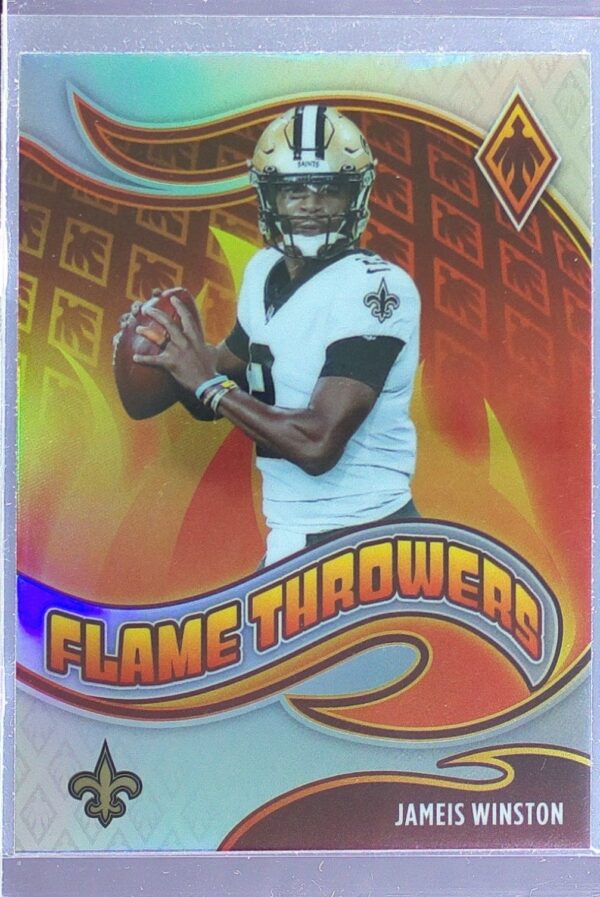 2021 Panini Phoenix Jameis Winston #FT-18 Saints Flame Throwers