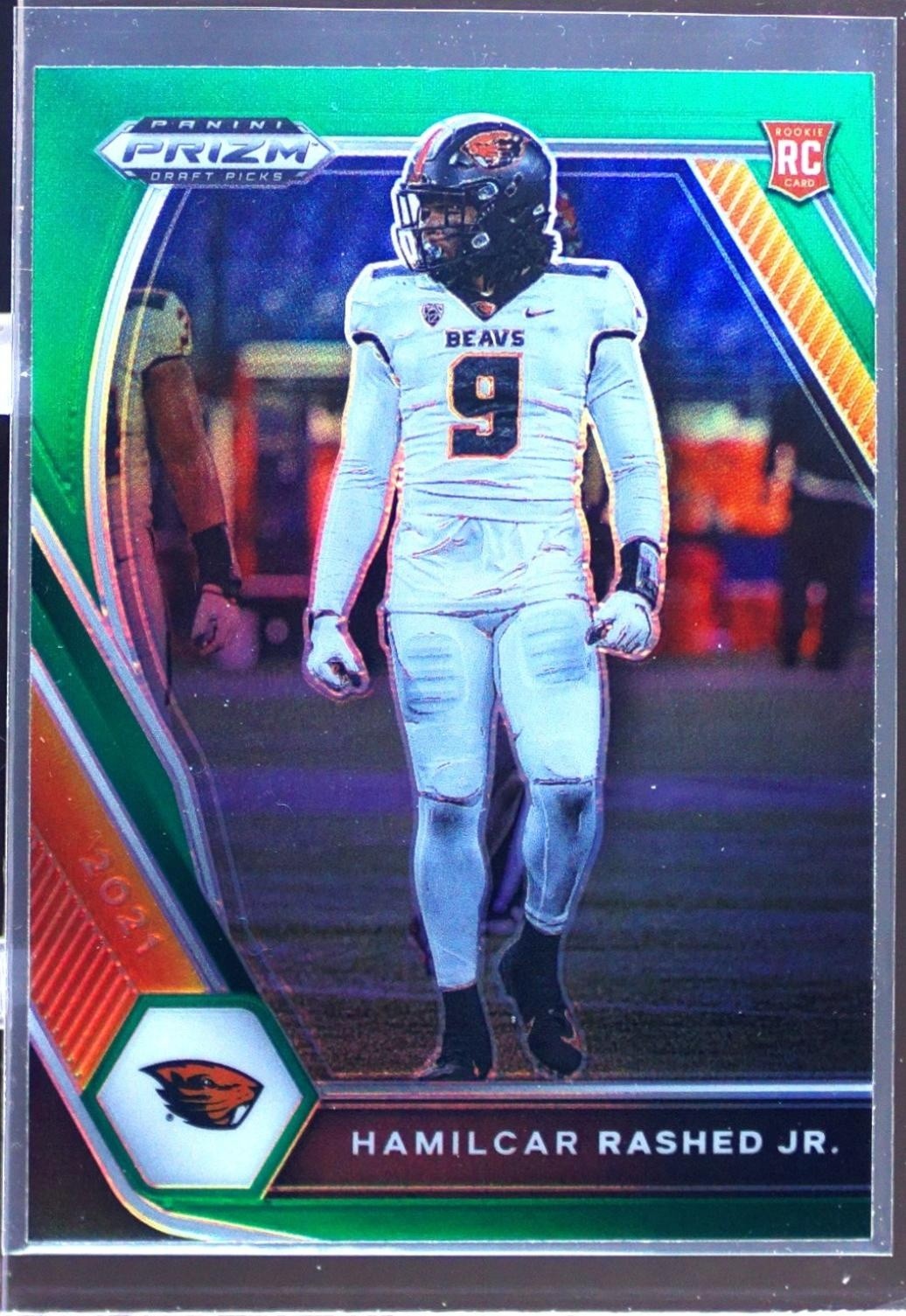 2021 Prizm Draft Picks Hamilcar Rashed Jr. Green RC #141 Beavers