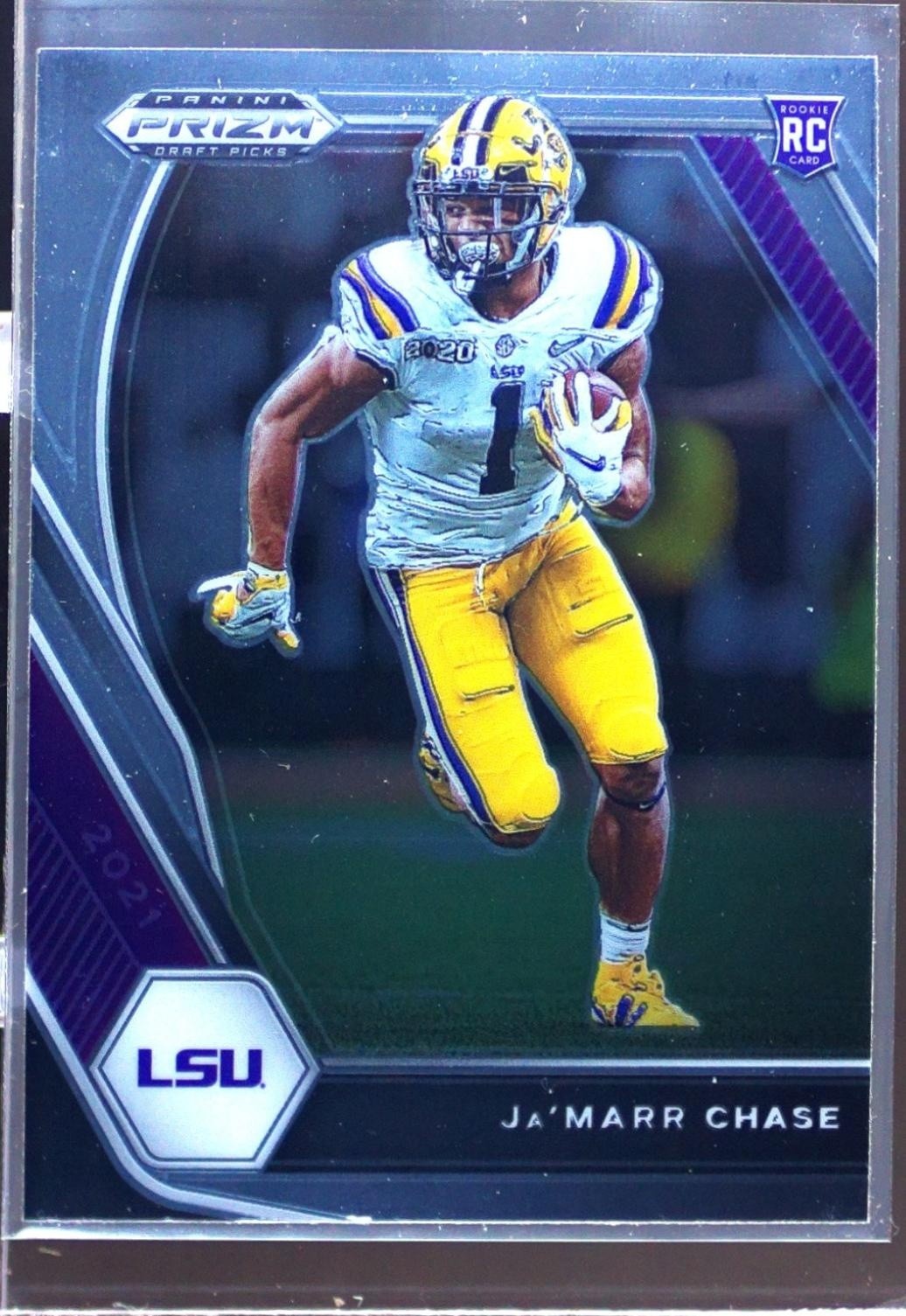 2021 Prizm Draft Picks Ja'Marr Chase RC #112 Tigers