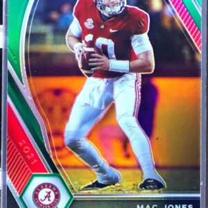 2021 Prizm Draft Picks Mac Jones Green RC #104 Tide