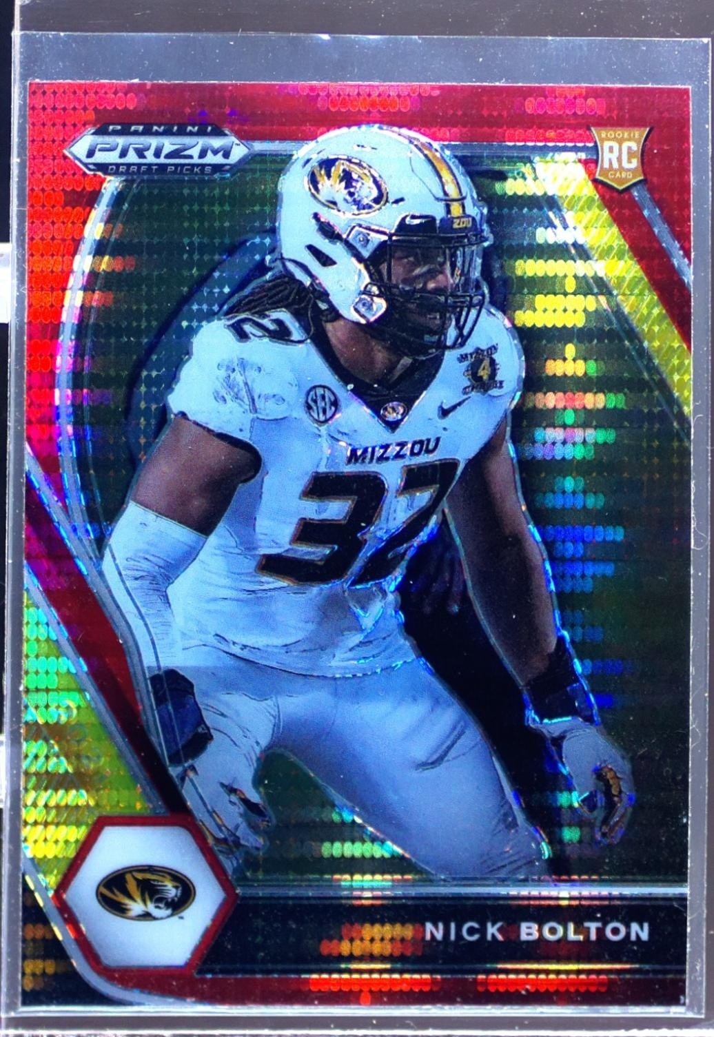 2021 Prizm Draft Picks Nick Bolton Red Pulsar RC #148 Tigers