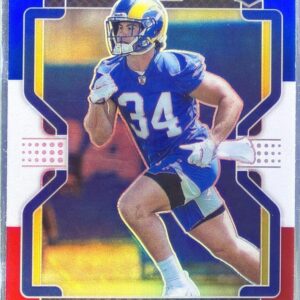 2021 Prizm Jake Funk Red White and Blue RC #402 Rams