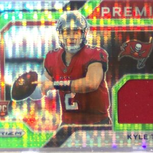 2021 Prizm Kyle Trask JSY #PJ-9 Buccaneers Premier Jerseys Neon Green Pulsar