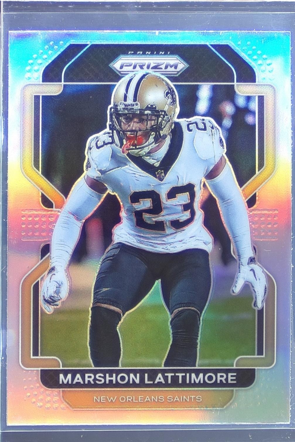 2021 Prizm Marshon Lattimore Silver #308 Saints