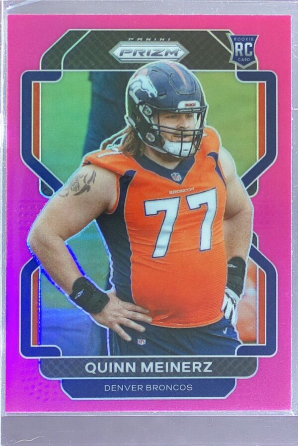 2021 Prizm Quinn Meinerz Pink RC #430 Broncos