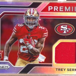 2021 Prizm Trey Sermon RC JSY #PJ-30 49ers Premier Jerseys
