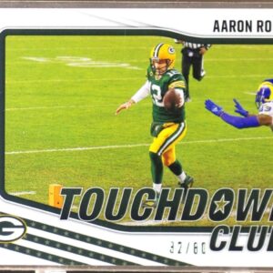 2021 Rookies & Stars Aaron Rodgers /80 #TDC-6 Packers Touchdown Club Longevity