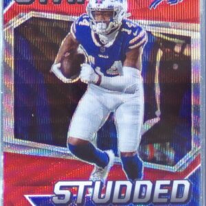 2021 Rookies & Stars Stefon Diggs #SS-8 Bills Star Studded Red Wave