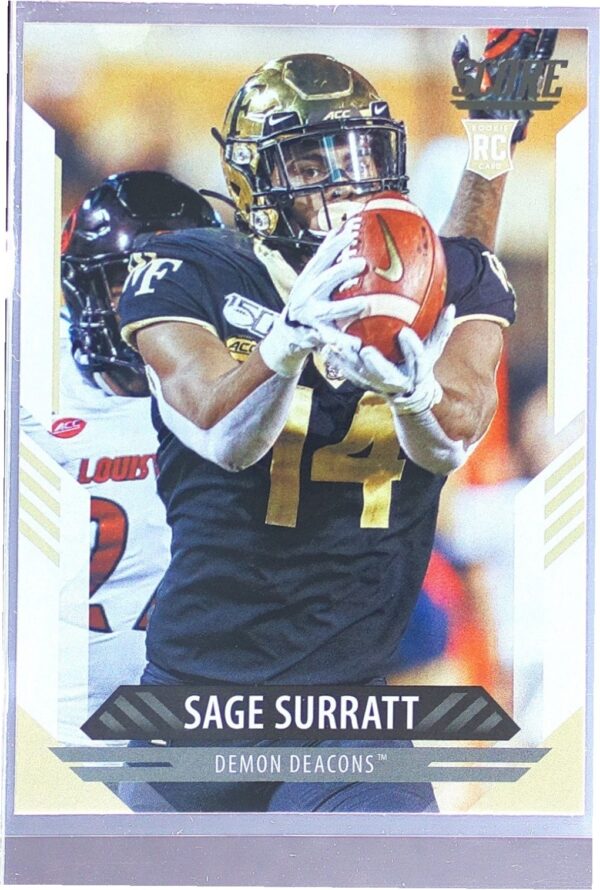 2021 Score Sage Surratt RC #331 Deacons