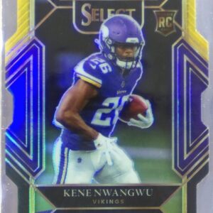 2021 Select Kene Nwangwu Black and Gold Prizm Die Cut RC #274 Vikings