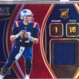 2021 Select Mac Jones RC JSY #DS-MJO Patriots Draft Selections Memorabilia Red